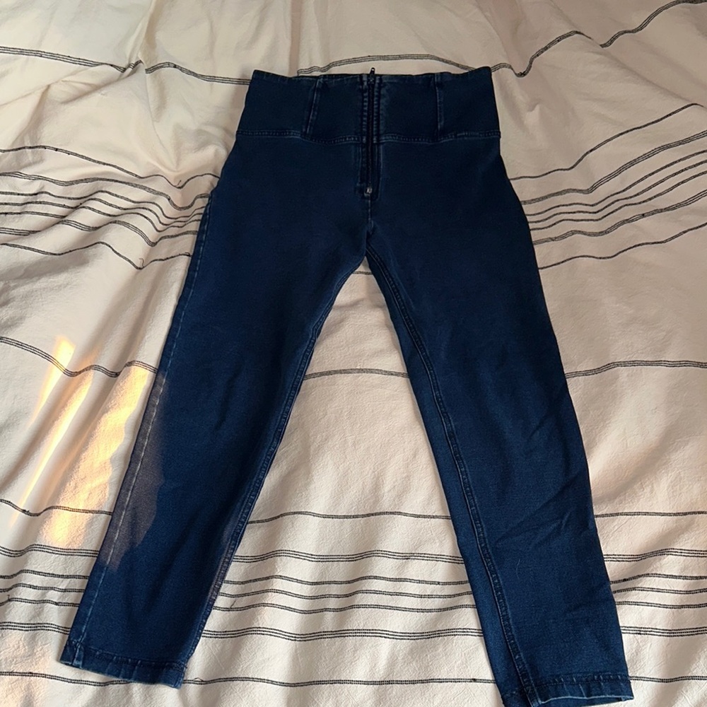 Freddy pants High-Waisted Dark Blue Jeans (read description)
